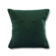 Pr&eacute;sentoir bijoux coussin velours doux Vert fonc&eacute;