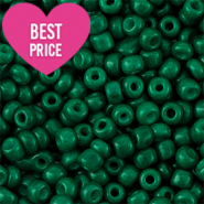 Perles de rocailles 6/0 (4mm) Vert fonc&eacute;