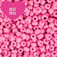 Perles de rocailles 8/0 (3mm) Rose fonc&eacute;