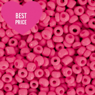 Perles de rocailles 8/0 (3mm) Rose tulipe