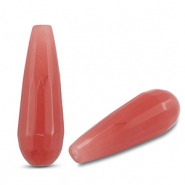 Pierres naturelles perles Quartz goutte Rose foncé