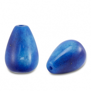 Pierres naturelles perles Quartz goutte Bleu