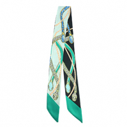 Bandana foulard avec serpent Vert menthe-vert-jaune