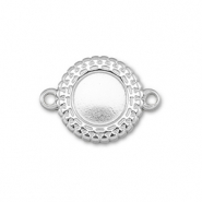 BY31&reg; Connecteur en acier Inox avec serti pour SS30 flatback Argent&eacute;