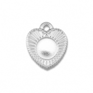 BY31&reg; Breloques en acier Inox avec serti pour SS30 flatback Argent&eacute;