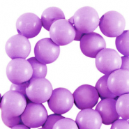 Perles acryliques 14 mm brillant Violet lavande