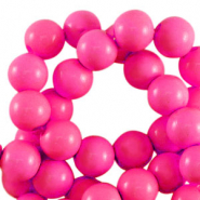 Perles acryliques 6 mm brillant Rose fuchsia