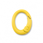 Appr&ecirc;ts color&eacute;s porte-cl&eacute;s ovale Jaune