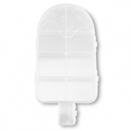 Pr&eacute;sentoir bijoux bo&icirc;te de rangement 9 cases sucette de glace Transparent