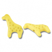 Perles en céramique girafe Jaune