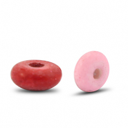 Perles en céramique rondelles Multicolore