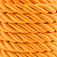 Cordon tendance torsad&eacute; 10mm Orange