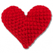Coeur au crochet Rouge