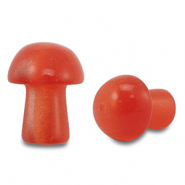 Pierres naturelles verre champignon Rouge corail