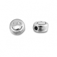 Perles en acier Inox smiley Argenté
