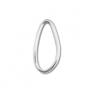 Appr&ecirc;ts en acier Inox connecteur ovale Argent&eacute;