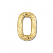 Appr&ecirc;ts en acier Inox connecteur ovale Dor&eacute;