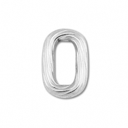 Appr&ecirc;ts en acier Inox connecteur ovale Argent&eacute;