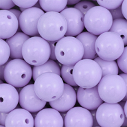 DQ Perles acryliques 16 mm Lilas pastel