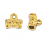 Perles en acier Inox tube avec anneau Doré