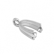 Apprêts en acier Inox bélière pour breloque Argenté