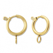 Apprêts en acier Inox fermoir bouée 16mm Doré