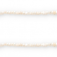 BQ Perles d'eau douce trou vertical 6x3mm Blanc naturel