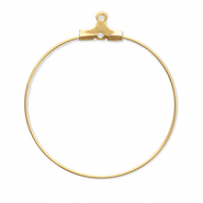 Apprêts en acier Inox supports boucles d'oreilles créoles Doré