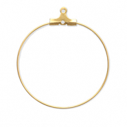 Apprêts en acier Inox supports boucles d'oreilles créoles Doré