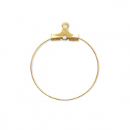 Apprêts en acier Inox supports boucles d'oreilles créoles Doré