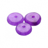 Pierres naturelles perles Quartz rondelles Violet