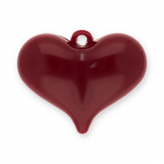 Pendentifs accroche-regard coeur Rouge rouille