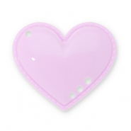 Pendentifs accroche-regard coeur Violet lilas