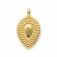 Breloques en m&eacute;tal DQ goutte Dor&eacute; (sans nickel)