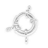 Apprêts en métal DQ Eco-brass® fermoir bouée Argenté antique (sans nickel)