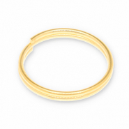 Apprêts en métal DQ anneau double Doré (sans nickel)