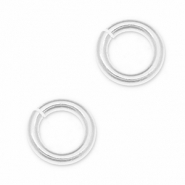 Apprêts en métal DQ anneau brisé Argenté antique (sans nickel)