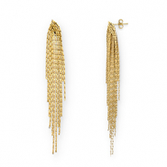 Boucles d'oreilles / puces en acier Inox Dor&eacute;