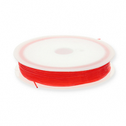 Fil &eacute;lastique 0.8mm Rouge