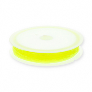 Fil &eacute;lastique 0.8mm Jaune n&eacute;on