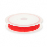 Fil &eacute;lastique 0.5mm Rouge