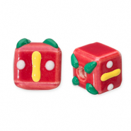 Perles en verre cadeau Rouge-vert