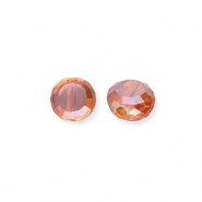 Perles &agrave; facettes Orange flamme-AB coating