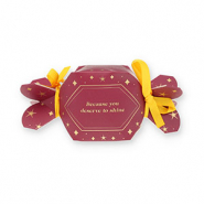 BY31&reg; Bo&icirc;te &eacute;crin &agrave; bijoux bonbon "Because you deserve to shine" Rouge vin de baies-dor&eacute;-jaune