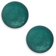 Cabochon classique 12mm Polaris Elements Jais Vert fonc&eacute;