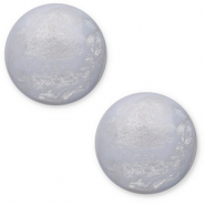 Cabochon classique 7mm Polaris Elements Jais Bleu ciel