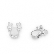 Perles en m&eacute;tal DQ renne Argent&eacute; antique (sans nickel)