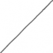 Perles h&eacute;matites rondelles Argent&eacute;