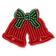 Broches cloches de No&euml;l Rouge-vert