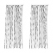 Boucles d'oreilles / puces en acier Inox Argent&eacute;